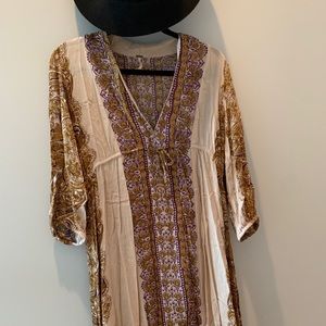 Free People boho midi dress